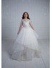 Glitter Lace Tulle Chic Flower Girl Dress